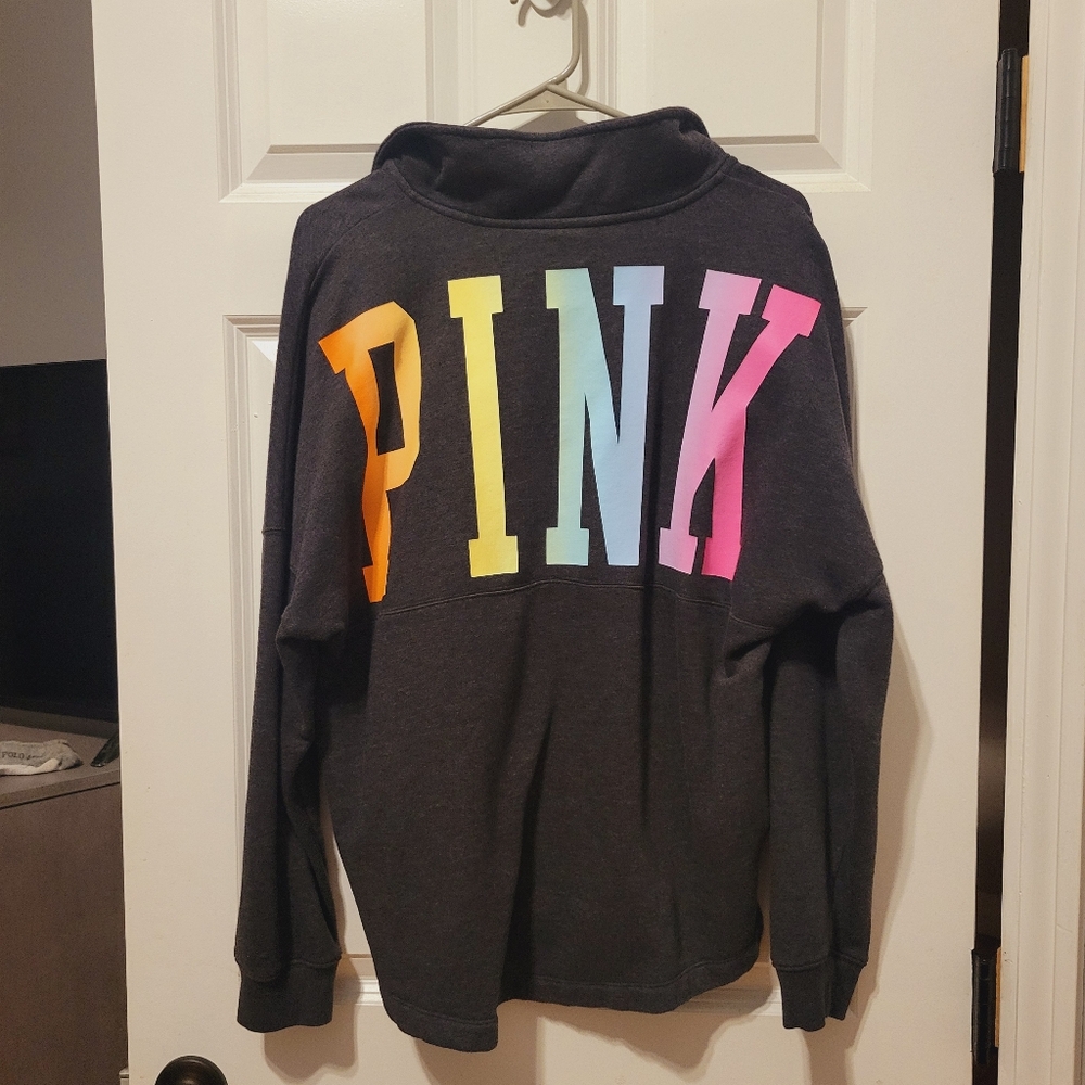 PINK by Victoria Secret quarter zip Hoodie!